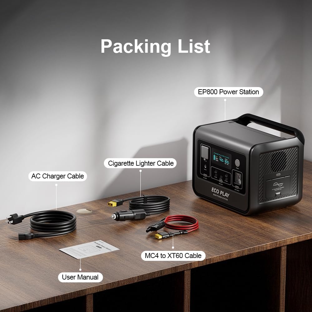 Eco Play EP800 Portable Power Station User Manual